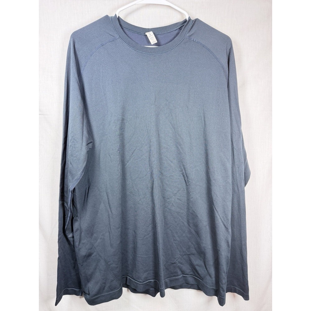 Lululemon Shirt Mens XL Black Metal Vent Long Sleeve Crewneck Performance‎